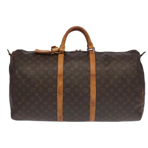 LOUIS VUITTON Monogram Keepall Bandouliere 60 Boston Bag M41412 LV Auth 102734 - Picture 2 of 16